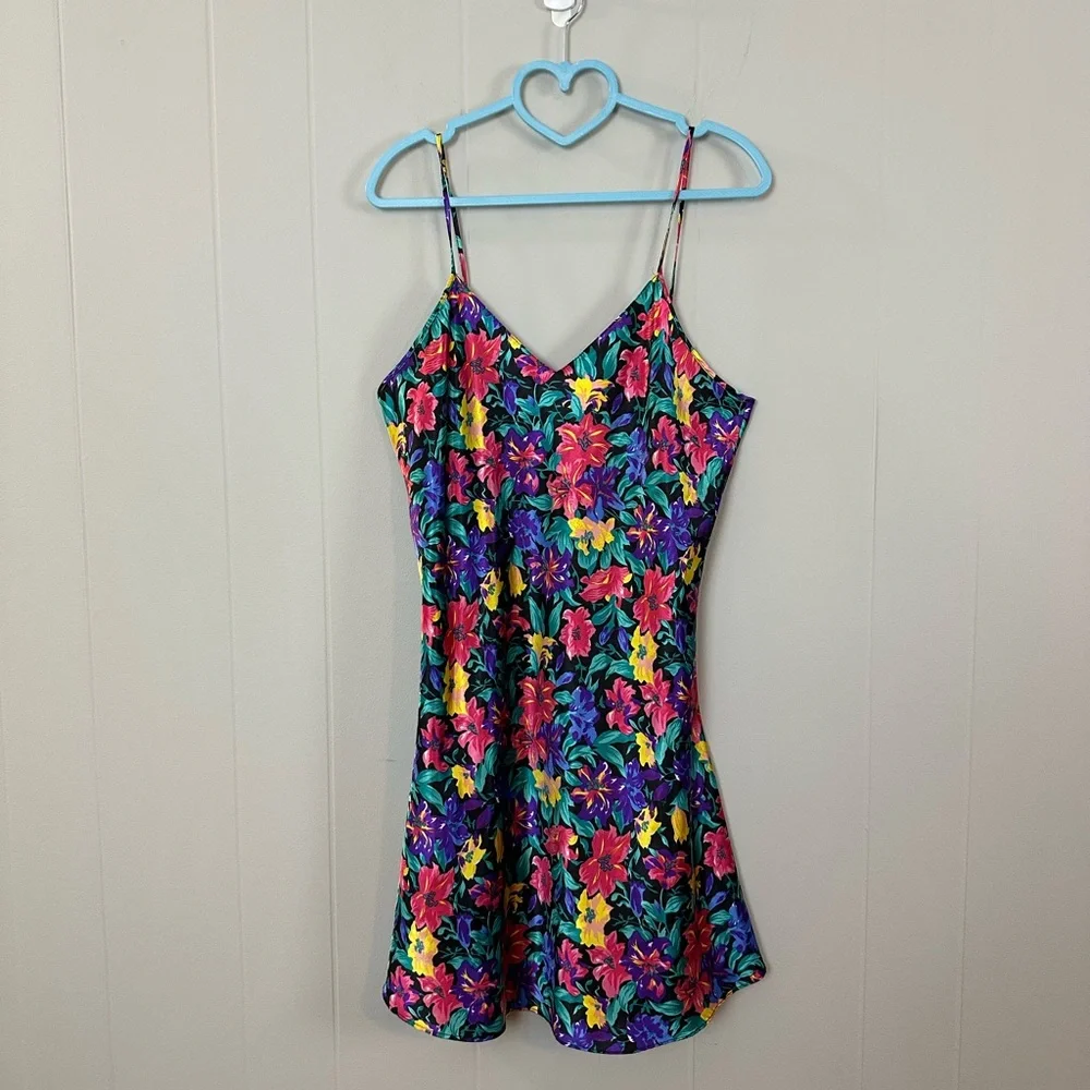 Vintage floral lace slip - Picture 3 of 8